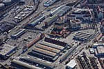 2017-02-27 Gelände der Großmarkthalle in München Sendling im Bundesland Bayern. Die Grossmarkthalle an der Schäftlarnstraße nahe der Isar ist ein Markt für Lebensmittel und Blumen. blumengrossmarkt-muenchen.de www.dfhv.de