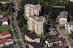 Hochhaus an der Karwendelstraße in Neuried im Bundesland Bayern